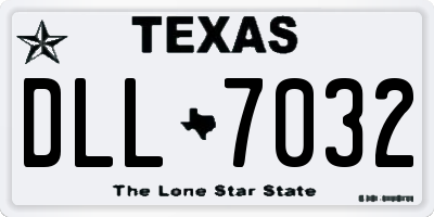 TX license plate DLL7032