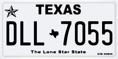 TX license plate DLL7055