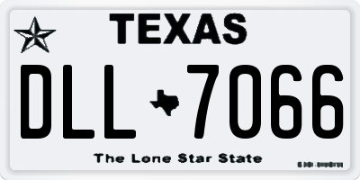 TX license plate DLL7066