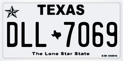 TX license plate DLL7069