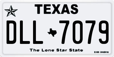 TX license plate DLL7079