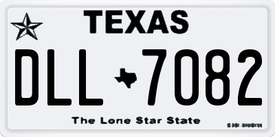 TX license plate DLL7082