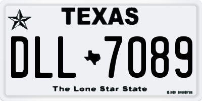 TX license plate DLL7089