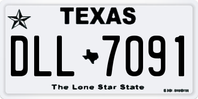 TX license plate DLL7091