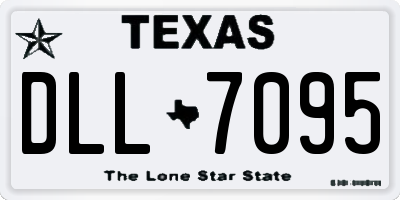 TX license plate DLL7095