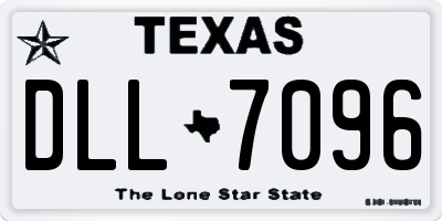 TX license plate DLL7096