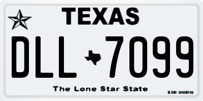 TX license plate DLL7099