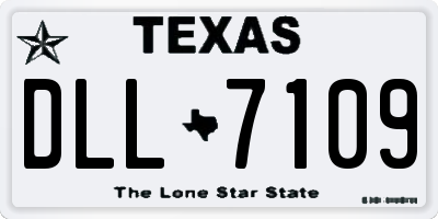 TX license plate DLL7109