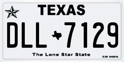 TX license plate DLL7129