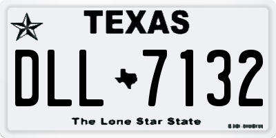 TX license plate DLL7132