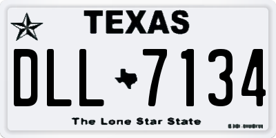 TX license plate DLL7134