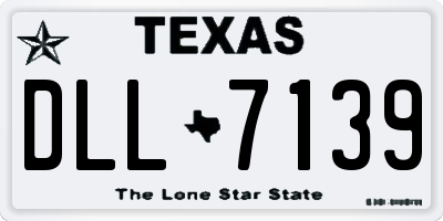 TX license plate DLL7139