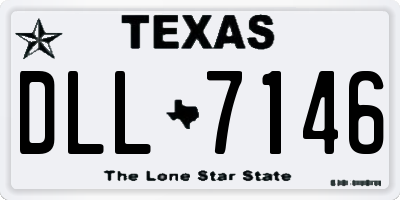 TX license plate DLL7146