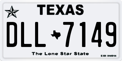 TX license plate DLL7149