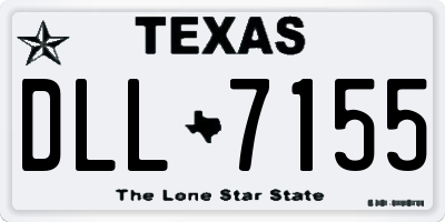 TX license plate DLL7155