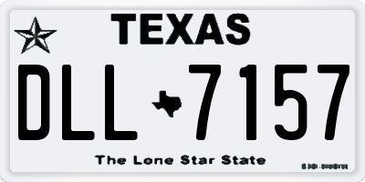 TX license plate DLL7157