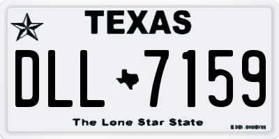 TX license plate DLL7159