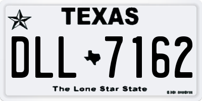 TX license plate DLL7162