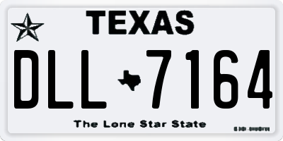 TX license plate DLL7164