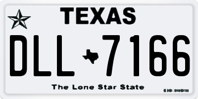 TX license plate DLL7166