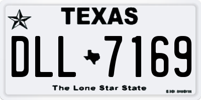 TX license plate DLL7169