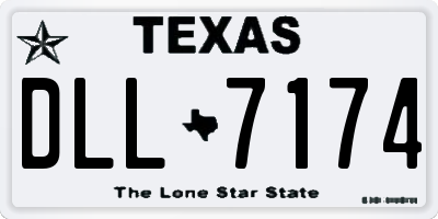 TX license plate DLL7174