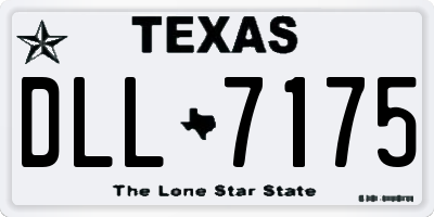 TX license plate DLL7175
