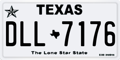 TX license plate DLL7176