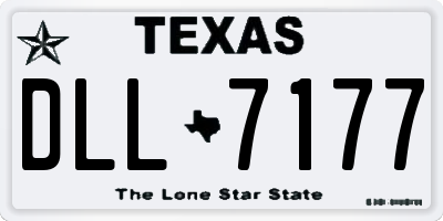 TX license plate DLL7177