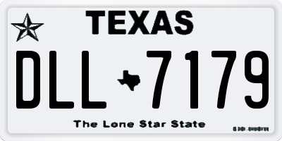 TX license plate DLL7179