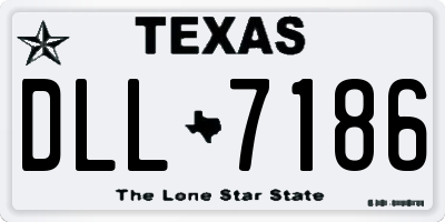 TX license plate DLL7186