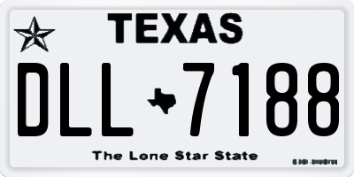 TX license plate DLL7188