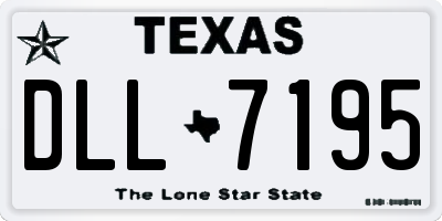 TX license plate DLL7195