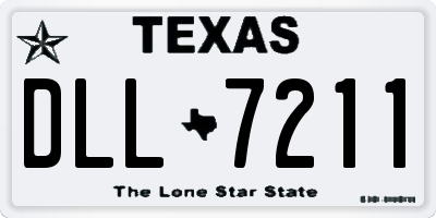 TX license plate DLL7211