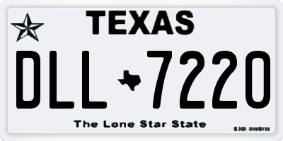TX license plate DLL7220
