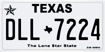 TX license plate DLL7224