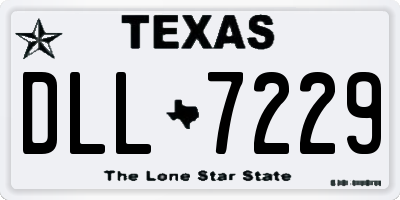 TX license plate DLL7229