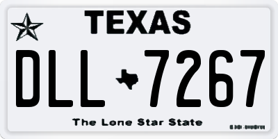 TX license plate DLL7267
