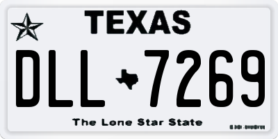 TX license plate DLL7269