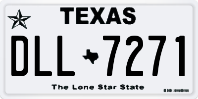 TX license plate DLL7271