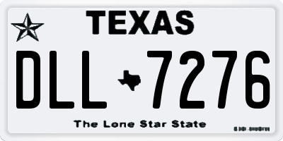 TX license plate DLL7276