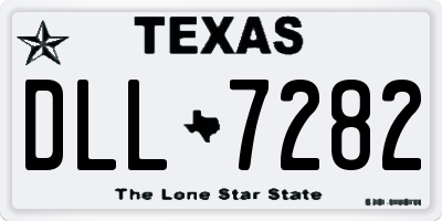 TX license plate DLL7282
