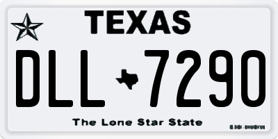 TX license plate DLL7290