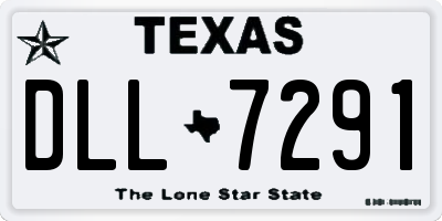 TX license plate DLL7291