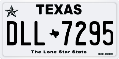 TX license plate DLL7295