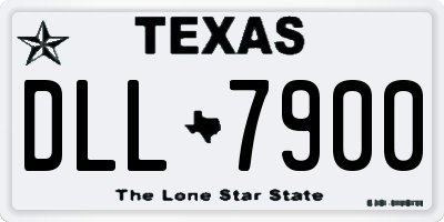 TX license plate DLL7900