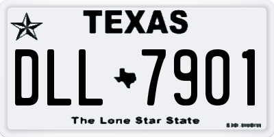 TX license plate DLL7901