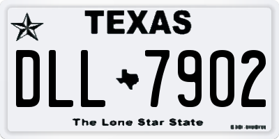 TX license plate DLL7902