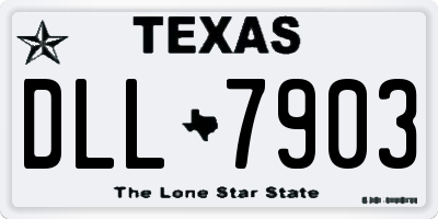 TX license plate DLL7903