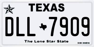 TX license plate DLL7909